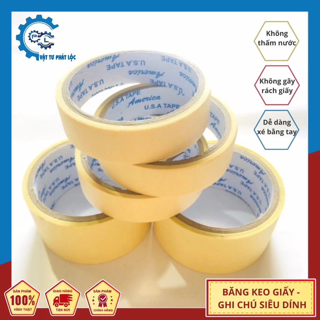 Băng keo giấy, Băng keo ghi chú 2.4cm và 4.8cm tiện dụng