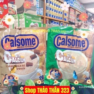 Date T04/2026- Ngũ Cốc Dinh Dưỡng Calsome Canxi Vị Sôcôla / Vị Vanila 500g