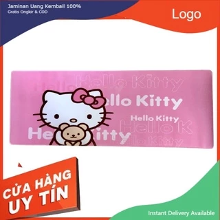 Bàn Di Chuột Hello Kitty Màu Hồng Dễ Thương Kích Thước 30x80 cm