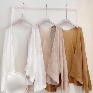 Áo khoác cardigan mỏng💋Quảng Châu l1💋 chất dệt kim