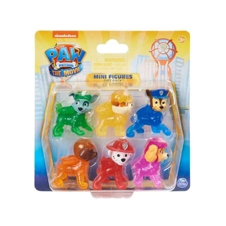 Set 6 chú chó cứu hộ paw patrol phát sáng đủ màu