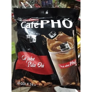 Cà Phê Phố sữa đá bịch 30 Gói x 24g