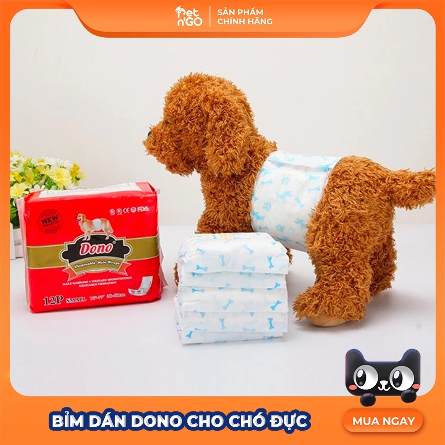 Bỉm quần cho chó mèo, Bỉm quấn bụng chó đực Dono đủ size