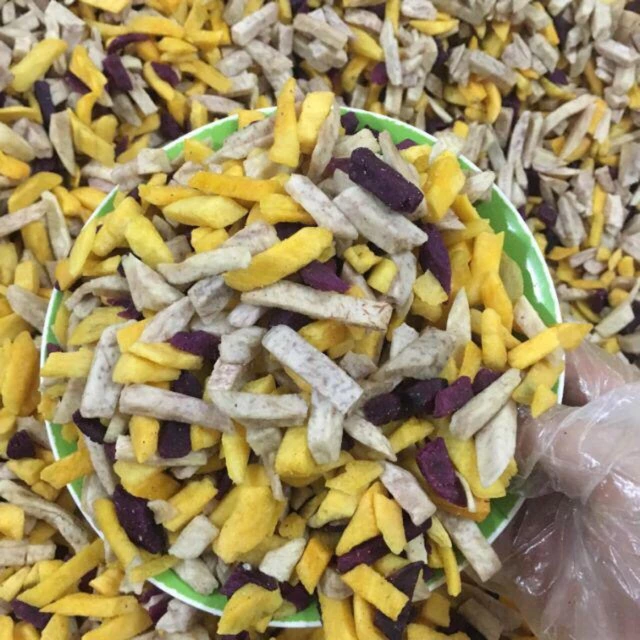 1kg Khoai Sấy Mix 3 Vị hàng vụn