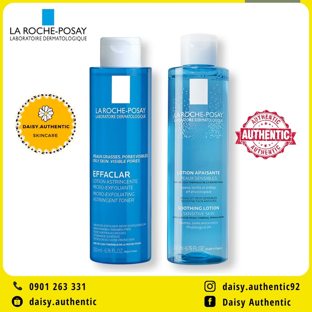 TONER LA ROCHE-POSAY CHO DA DẦU MỤN NHẠY CẢM