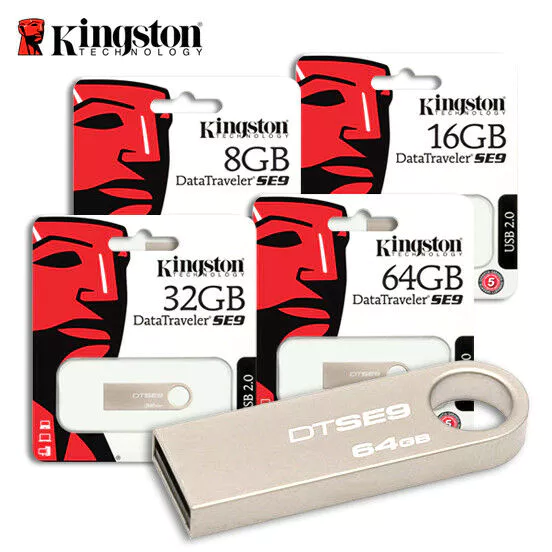 Kingston DTSE9H Pendrive 8GB 16GB 32GB 64GB Data Traveller SE9 USB 2.0 USB Flash Drive