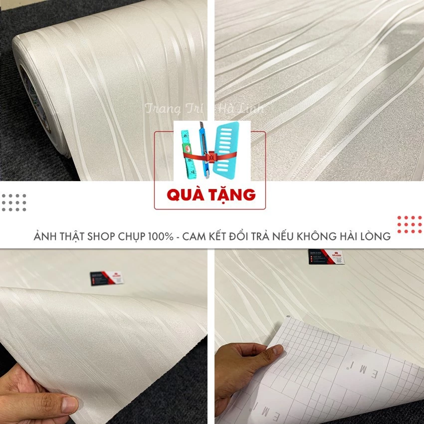 Giấy dán tường trang trí phòng ngủ hiện đại chống thấm nước đẹp giá rẻ