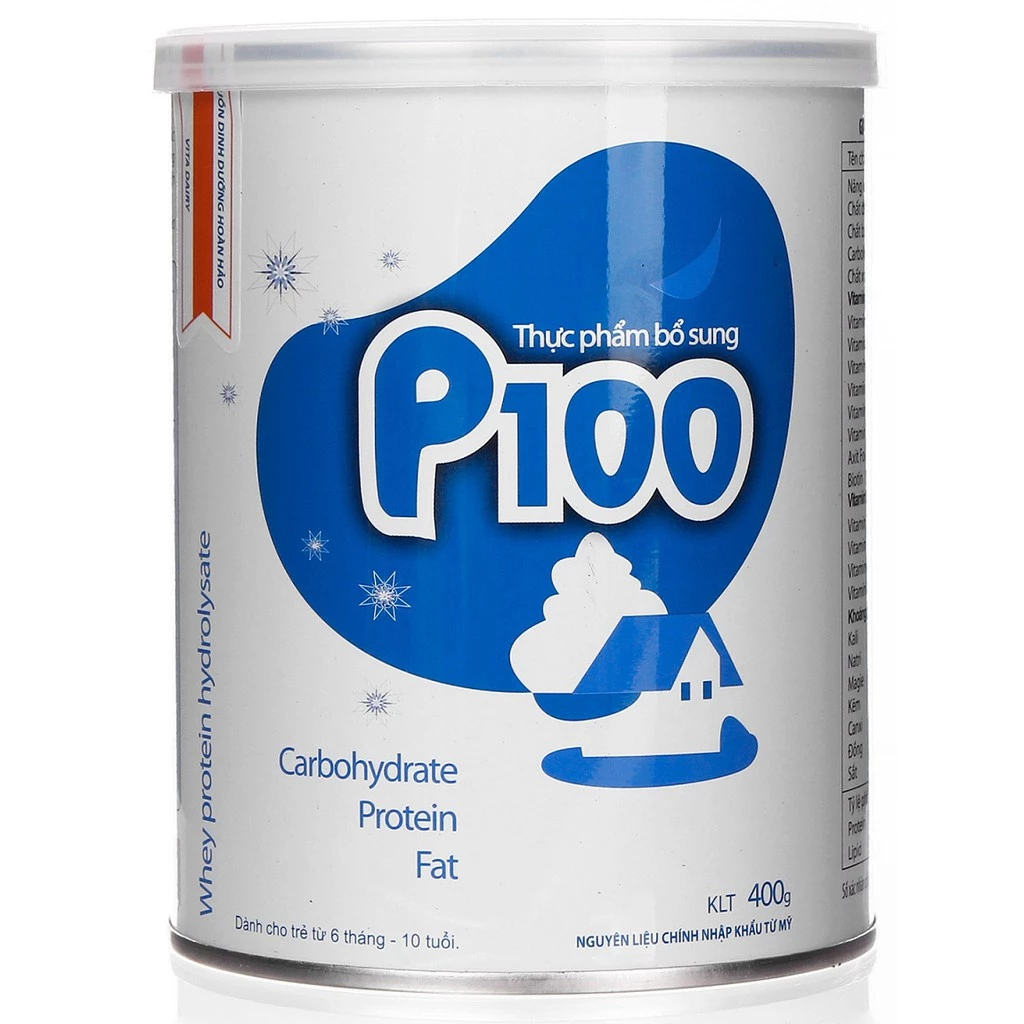 Sữa bột p100 400g - 900gr( dành cho trẻ từ 1 đến 10 tuổi)