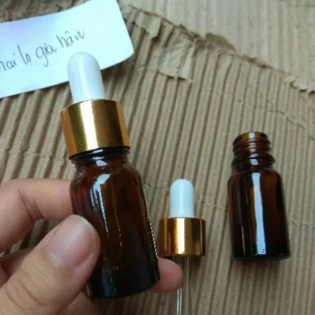 Vỏ Chai serum nhỏ giọt 10ml nâu