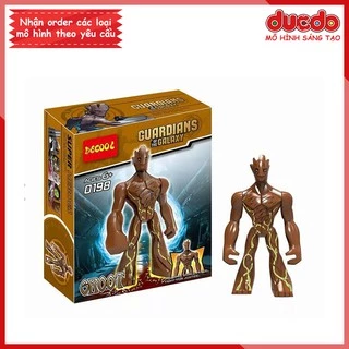 (Không hộp) Bigfig siêu anh hùng Groot Galaxy Guardians - Đồ chơi Lắp ghép Xếp hình Mini Minifigures Big Fig DCOOL 0198