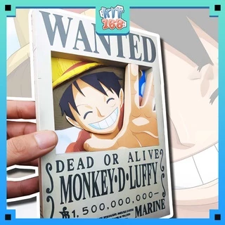 Mô hình giấy Anime Game Truy nã Luffy 3D ver 2  - One Piece