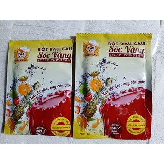 Bột Rau Câu Dẻo Giòn Sóc Vàng Gói 12g