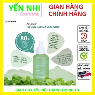 Tinh Chất Rau Má Pretty Skin - Serum Jeju Cica Phục Hồi Cho Da Dầu Mụn