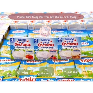 Sữa chua Phomai kem trắng mix trái cây NESTLE cho bé từ 6 tháng tuổi