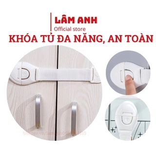 Khóa Tủ Lạnh An Toàn Cho Bé – Dây Đai Cài Cửa Tủ Lạnh, Tủ Gỗ Tiện Lợi Loại Dây Dù