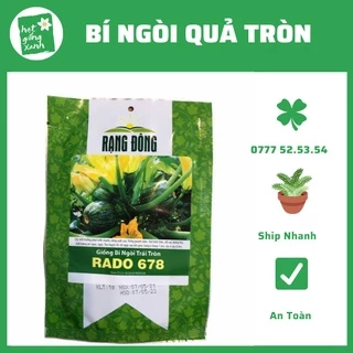 Hạt Giống Bí Ngòi Tròn Rado 678- 1gr