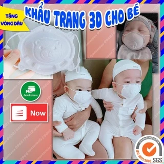 KHẨU TRANG UNIMASK HÌNH GẤU CÓ NÚT ĐIỀU CHỈNH CHO BÉ 0-3 TUỔI