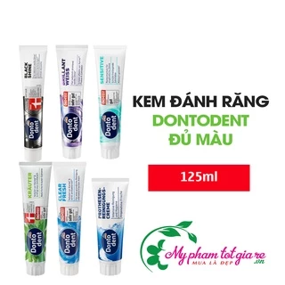 Kem đánh răng Donto Dent 125ml 4 vị hàng nội địa Đức mẫu mới date mới