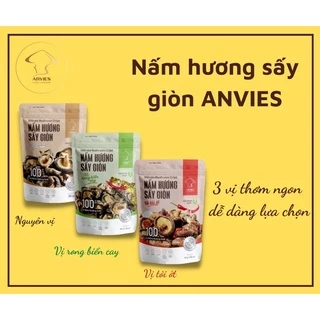 Nấm hương hữu cơ sấy giòn ăn liền Anvies