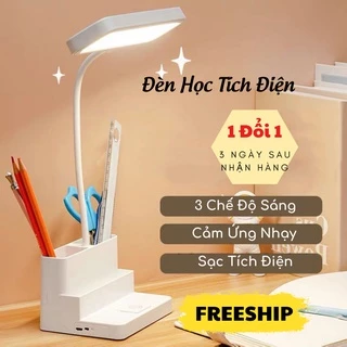 Đèn Bàn Chống Cận Tích Điện Siêu Sáng 3 Chế Độ Đọc Sách, Làm Việc ĐÈN TOKI