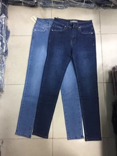 Quần jeans lưng vừa xuất khẩu