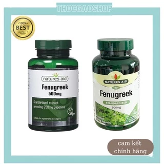 Viên uống cỏ cà ri lợi sữa Fenugreek 90 viênnội địa Anh (mẫu mới)