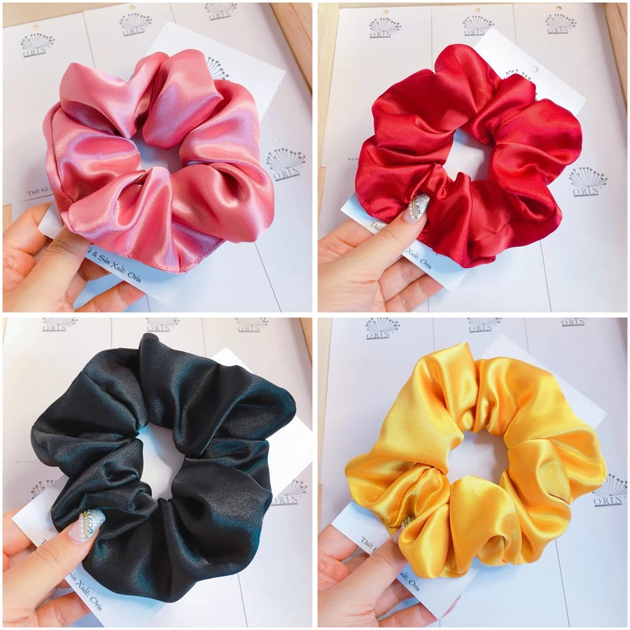 Cột tóc, buộc tóc vải scrunchies siêu bự Orin K1048 K1049 K1054 K1057