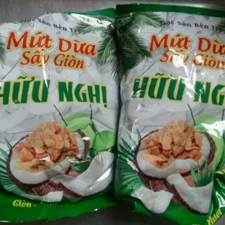 300 g Mứt dừa hữu nghị sấy giòn siêu ngon