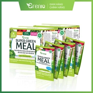 Combo 2 hộp Grenio Super Green Meal + Thực đơn Eat Clean - Bữa ăn thay thế từ rau xanh - Kiểm soát cân nặng, lành mạnh