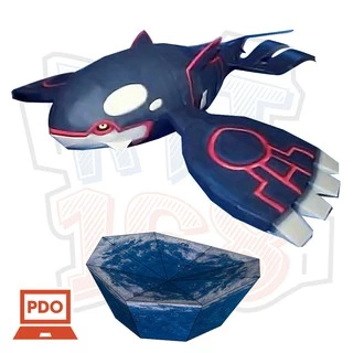 Mô hình giấy Anime Pokemon Kyogre