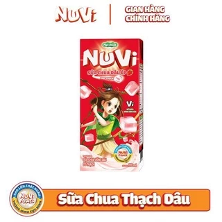 Lốc 4 HỘP NUVI SỮA LẮC TRÁI CÂY CÓ THẠCH 170ML (Đủ vị)