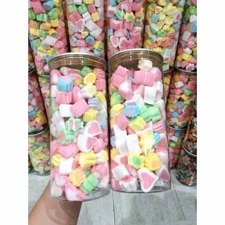 Kẹo bông marshmallow Thái Lan🍑🍒🍏🍌( hũ 250gr), kẹo bông