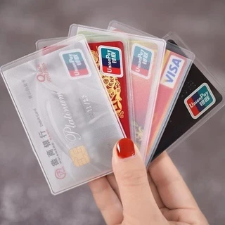 Túi bọc thẻ căn cước 1 mặt nhám - Vỏ bọc thẻ trong suốt đựng ATM chứng minh, thẻ học sinh, sinh viên ngân hàng