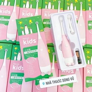 Bàn Chải Điện Cho Bé Focus Kids Sạch Răng Tiện Lợi Chống Nước 9 Máy Đánh Răng Tự Động Cho Bé