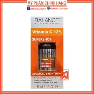 Tinh chất sáng da, mờ thâm Balance Active Formula 12% Vitamin C Supershot 30ML chính hãng