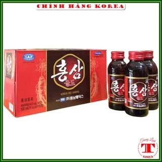 Nước hồng sâm hàn quốc, hộp 10 chai x 100ml - tranglinh