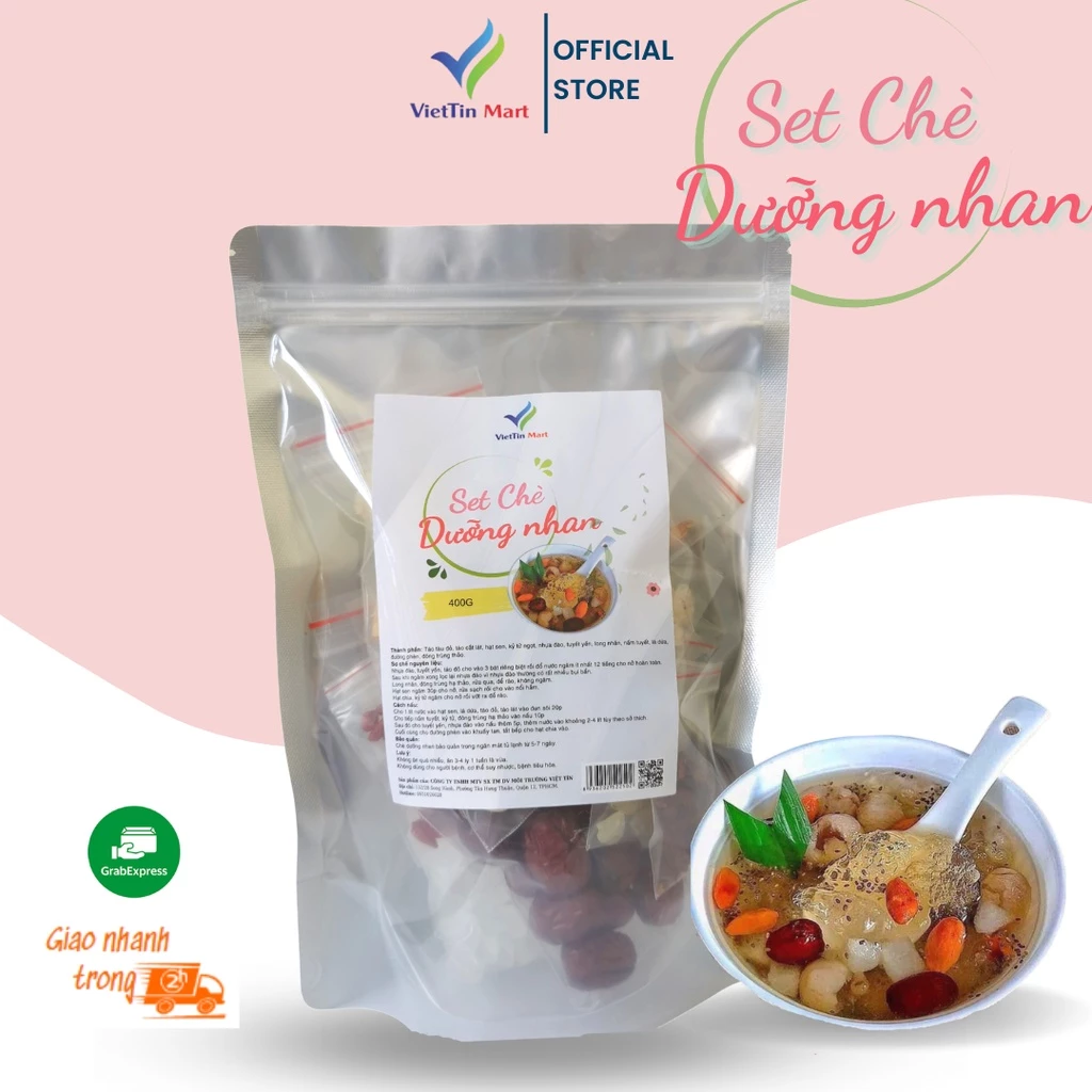 Set Nguyên Liệu Nấu Chè Dưỡng Nhan Viettin Mart 400g