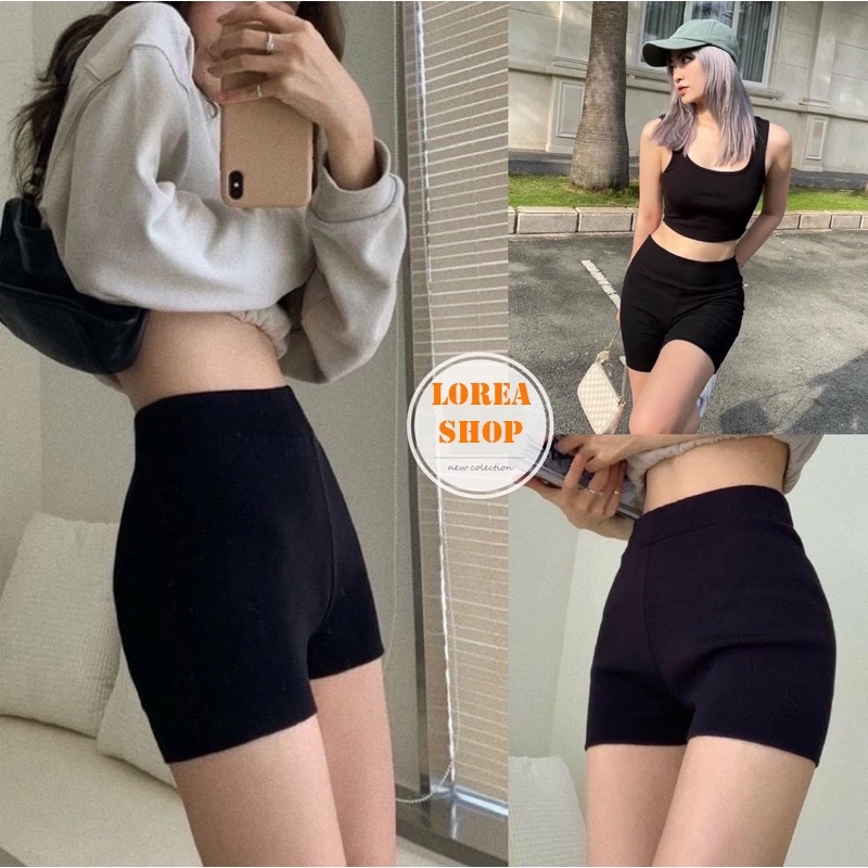 Quần Short Đùi Nữ Co Giãn Cạp Chun Dáng Ngắn.