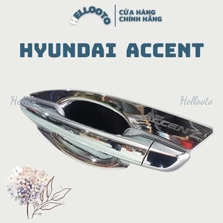 Ốp Tay Cửa Và Hõm Cửa Xe Hyundai Accent 2018 đến 2024 Mạ Crom Cao Cấp Chống xước tay cửa làm đẹp cho xe