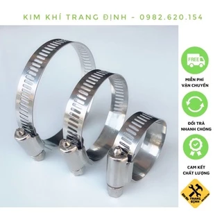 Đai xiết ống các cỡ inox từ 12mm - 32mm - siết quai nhê cổ dê inox 201