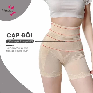 Quần gen nịt bụng giảm mỡ Phương Linh Underwear,nâng mông cạp cao,định hình siết eo chống cuộn,nâng mông chống xệ cao cấ