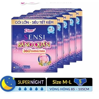 Combo 5 gói băng vệ sinh quần diana ML ( 5 miếng )