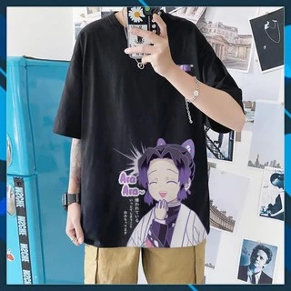 (SALE 50%) (Ảnh thật) Áo Thun Điệp - Kochou Shinobu (Kimetsu no Yaiba) Unisex