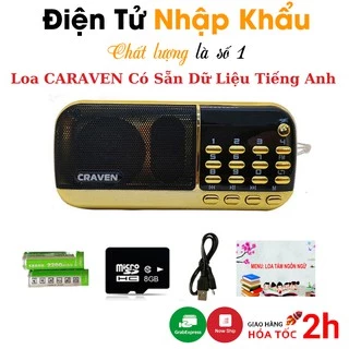 Loa Tắm Ngôn Ngữ Cho Bé Học Tiếng Anh Caraven Cho Các Bé Từ 0-8 tuổi, Tiếng Ồn Trắng, Máy Nghe Nhạc CR 853 3 Pin,