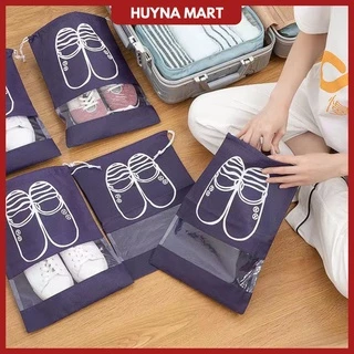 Túi đựng giày dép du lịch đa năng, miệng dây rút tiện lợi, nhiều màu Huyna Mart TD39