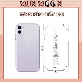 Miếng Dán Lưng Iphone PPF Mặt Sau Full Viền Chống Xước 6/6s/7/7plus/8/8plus/plus/x/xr/xs/11/12/13/14/pro/max/cacbon