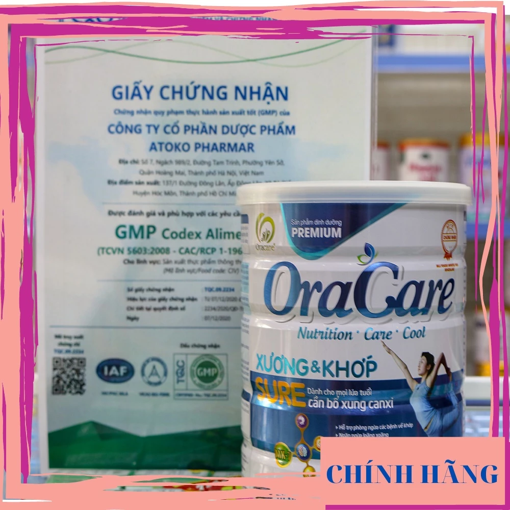 Sữa bột OraCare xương khớp 900g