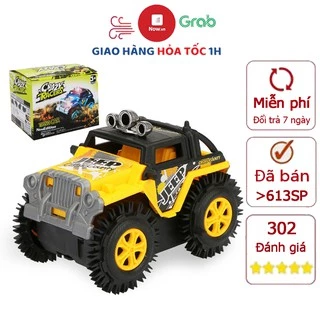 Xe Jeep đồ chơi ô tô cho bé chạy pin AA chi tiết sắc sảo, nhựa ABS an toàn cho người sử dụng (màu vàng - chưa kèm pin)