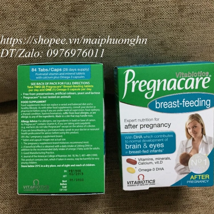 Vitamin Tổng Hợp Cho Phụ Nữ Sau Sinh Pregnacare Breast-feeding (Anh)