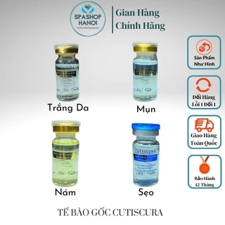 [Chất ] Tế Bào Gốc cutiscura 10ml Trắng da,mụn,nám,sẹo. kèm nút bóp nhỏ giọt dùng cá nhân spa thẩm mỹ viện